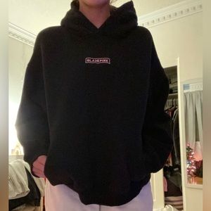 Cotton on, black pink sweatshirt, size large